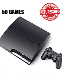 PlayStation 3 Slim 500 GB with 50 games (Pre-owned)