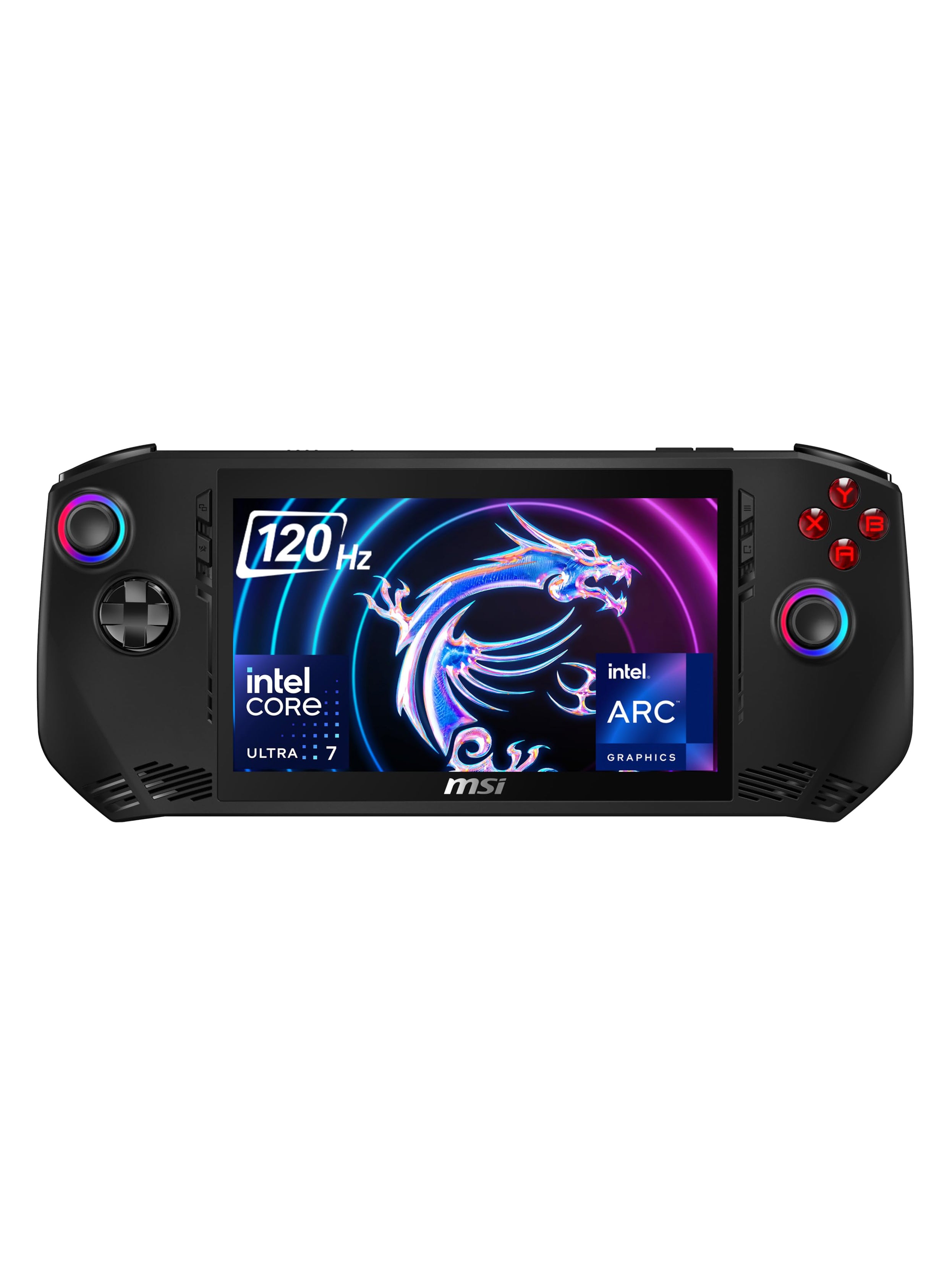 MSI Claw, Intel 1st Gen. Ultra 7 155H,Built-in AI, 18CM FHD 120Hz Handheld Gaming Console(16GB/1TB NVMe SSD/Windows 11 Home/Intel Arc/Black/675g),A1M-217IN